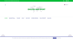 Desktop Screenshot of englishandsport.org