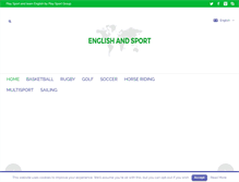 Tablet Screenshot of englishandsport.org